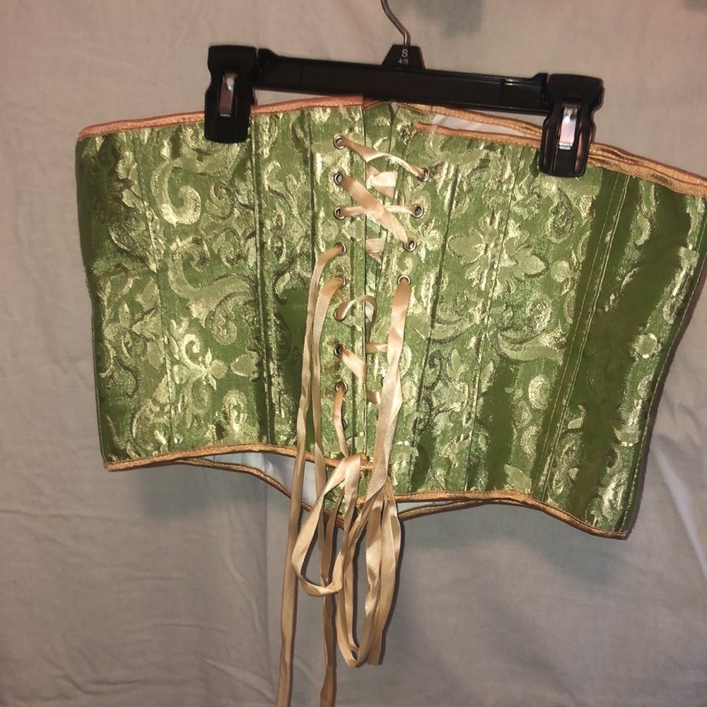 Green and gold corset - Picture 3 of 3